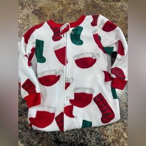 Christmas footed sleeper